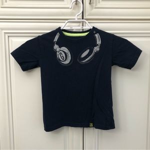 FredNM kids headphone graphic t-shirt
